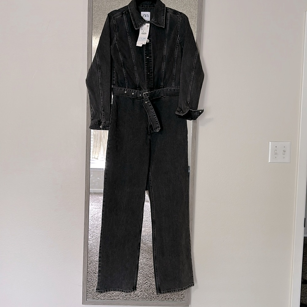 Zara denim jumpsuit